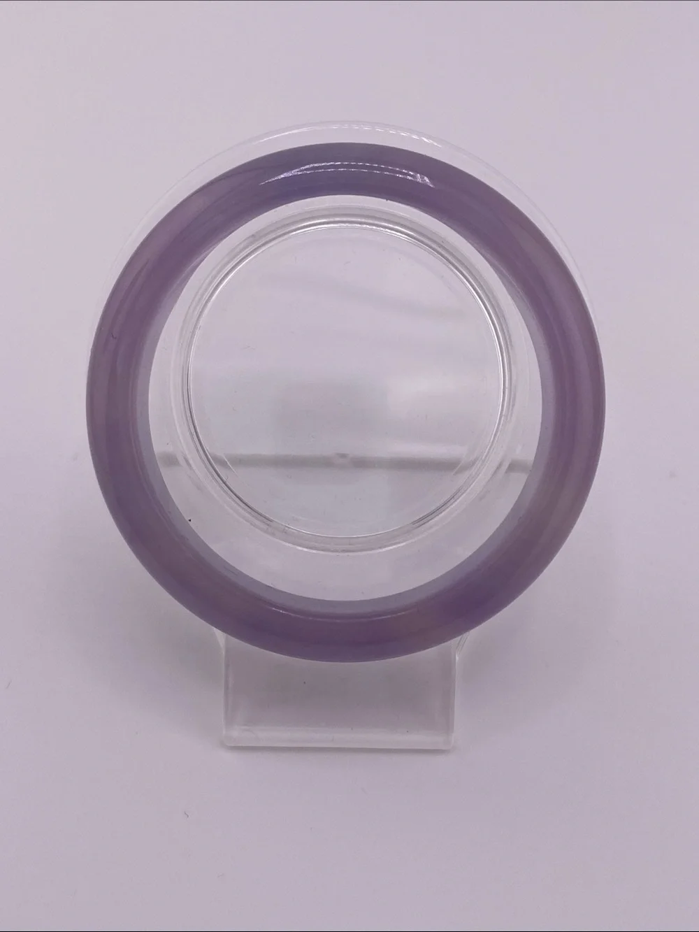 Purple Chalcedony Solid Bangle Bracelet